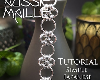 Tutoriel Chainmaille - Bracelet Tissage Japonais Simple