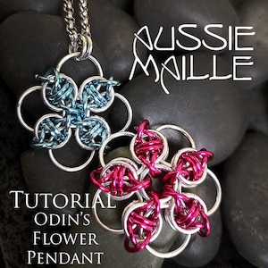 Chainmaille Tutorial - Odin's Flower Pendant