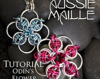 Chainmaille Tutorial - Odin's Flower Pendant
