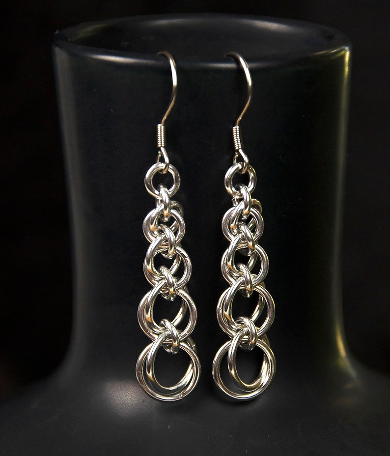 Chain Maille Tutorial One Ring Chain Earrings | Etsy