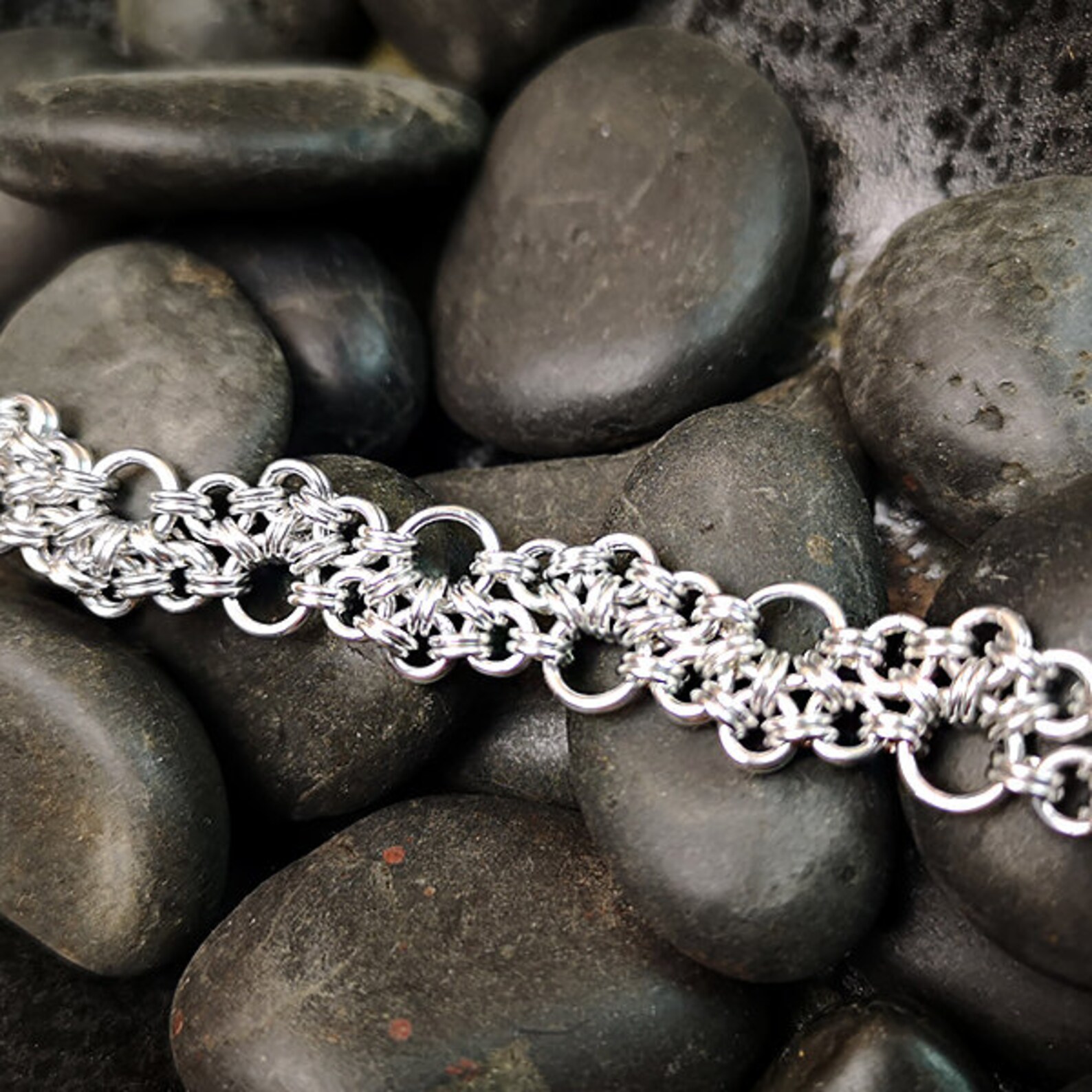 Chainmaille Tutorial Stepping Stones Bracelet Etsy