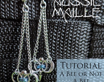Chain Maille  Tutorial - A Bee Or Not A Bee Earrings