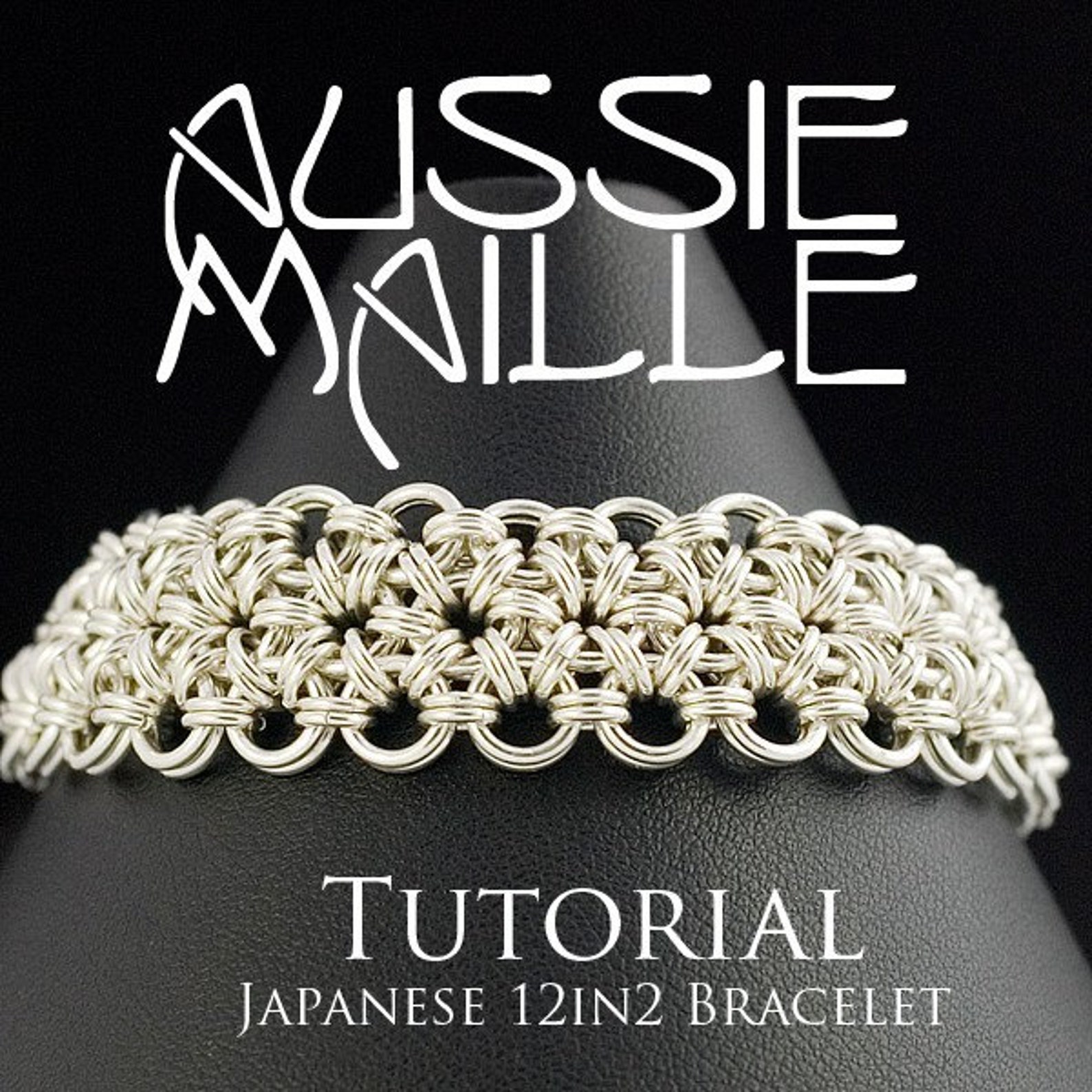 Chainmaille Tutorial Japanese 12in2 Chain Maille Bracelet Etsy