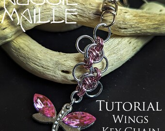 Chainmaille Tutorial - Wings Key Chain