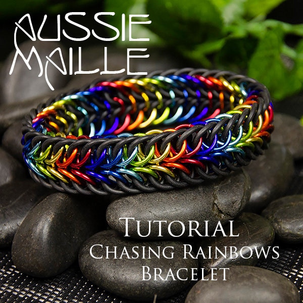 Chainmaille Tutorial - Chasing Rainbows Bracelet