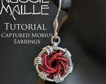 Chain Maille  Tutorial - Captured Mobius Earrings