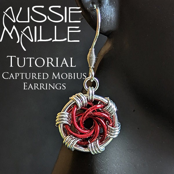 Chain Maille  Tutorial - Captured Mobius Earrings