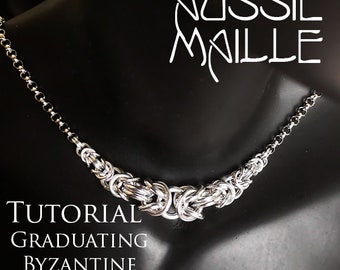 Chainmaille Tutorial - Graduating Byzantine Necklace