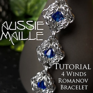 Chain Maille  Tutorial - 4 Winds Romanov Bracelet