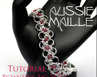 Chainmaille Tutorial - Byzantine Zig Zag Bracelet