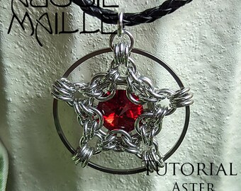 Tutorial Chainmaille - Pingente Aster