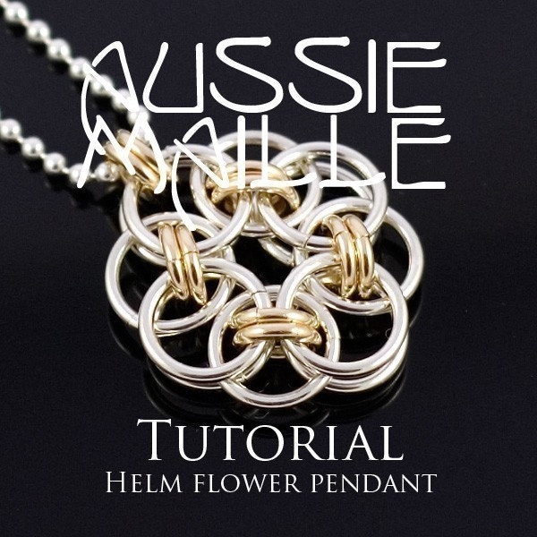 Chainmaille Tutorial - Helm Flower Pendant