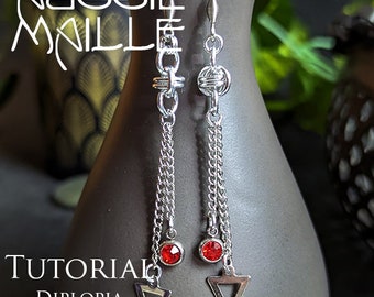 Chainmaille Tutorial - Diplopia Earrings