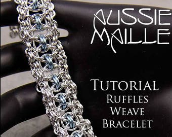 Chain Maille  Tutorial - Ruffles Weave Bracelet