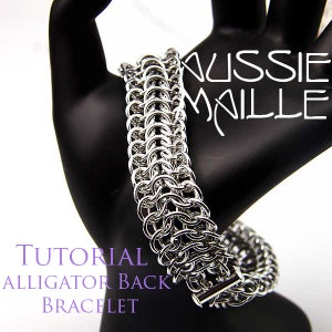 Chainmaille-handledning - Armband med alligatorrygg