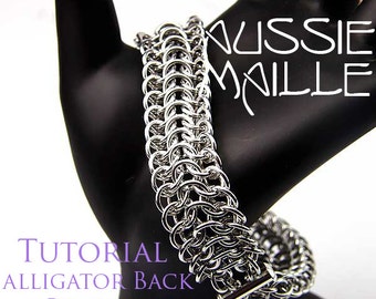 Chainmaille Tutorial - Alligator Back Bracelet