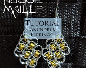 Chain Maille  Tutorial - Conundrum Earrings