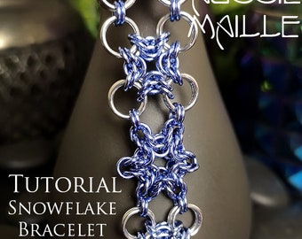 Chain Maille  Tutorial - Snowflake Bracelet