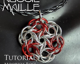 Chainmaille Tutorial - Moorish Rose Flower Pendant