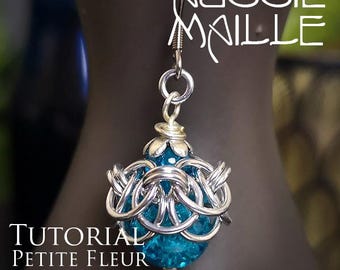 Chain Maille  Tutorial - Petite Fleur Earrings