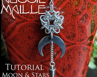 Chain Maille  Tutorial - Moon & Star Earrings