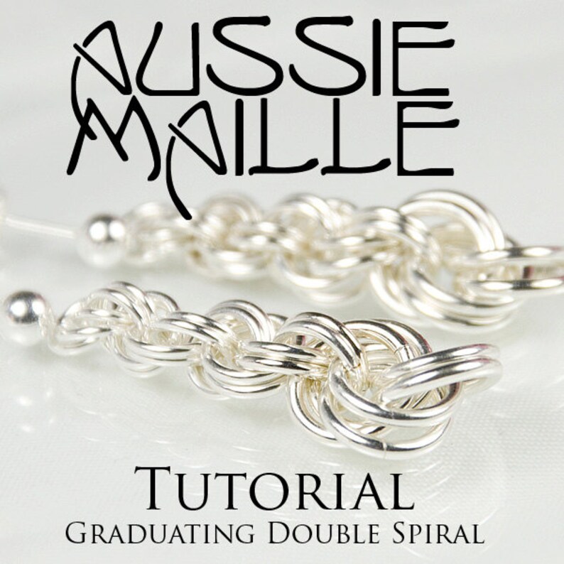 Chainmaille Tutorial Graduating Double Spiral Earrings Etsy