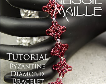 Chain Maille  Tutorial - Byzantine Diamond Bracelet