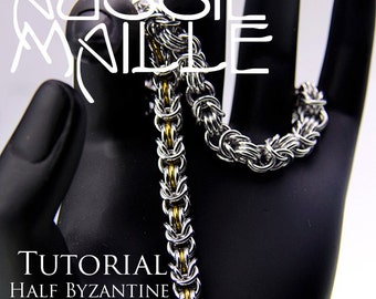 Chainmaille Tutorial - Half Byzantine Bracelet