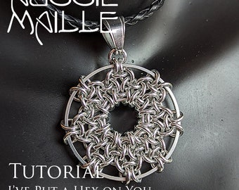 Chainmaille Tutorial - I've Put A Hex On You Pendant