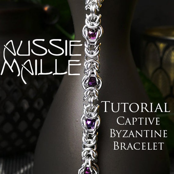 Chainmaille Tutorial - Captive Byzantine Bracelet - Etsy
