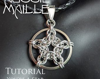 Tutorial Chainmaille - Você é um pingente de estrela