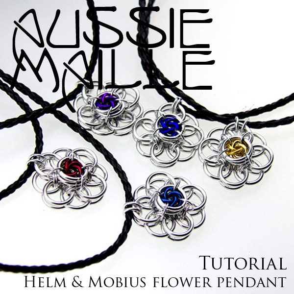 Chainmaille Tutorial - Helm Flower with Mobius Centre Pendant
