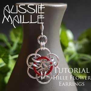 Chain Maille  Tutorial - Hille Flower Earrings