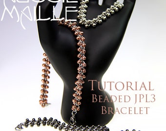 Tutorial de cota de malla - Pulsera JPL3 con cuentas (Jens Pind Linkage)