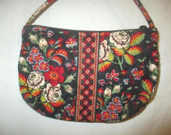 Vintage 80s Vera Bradley Wildwood Crossbody Cord Purse Brown Label