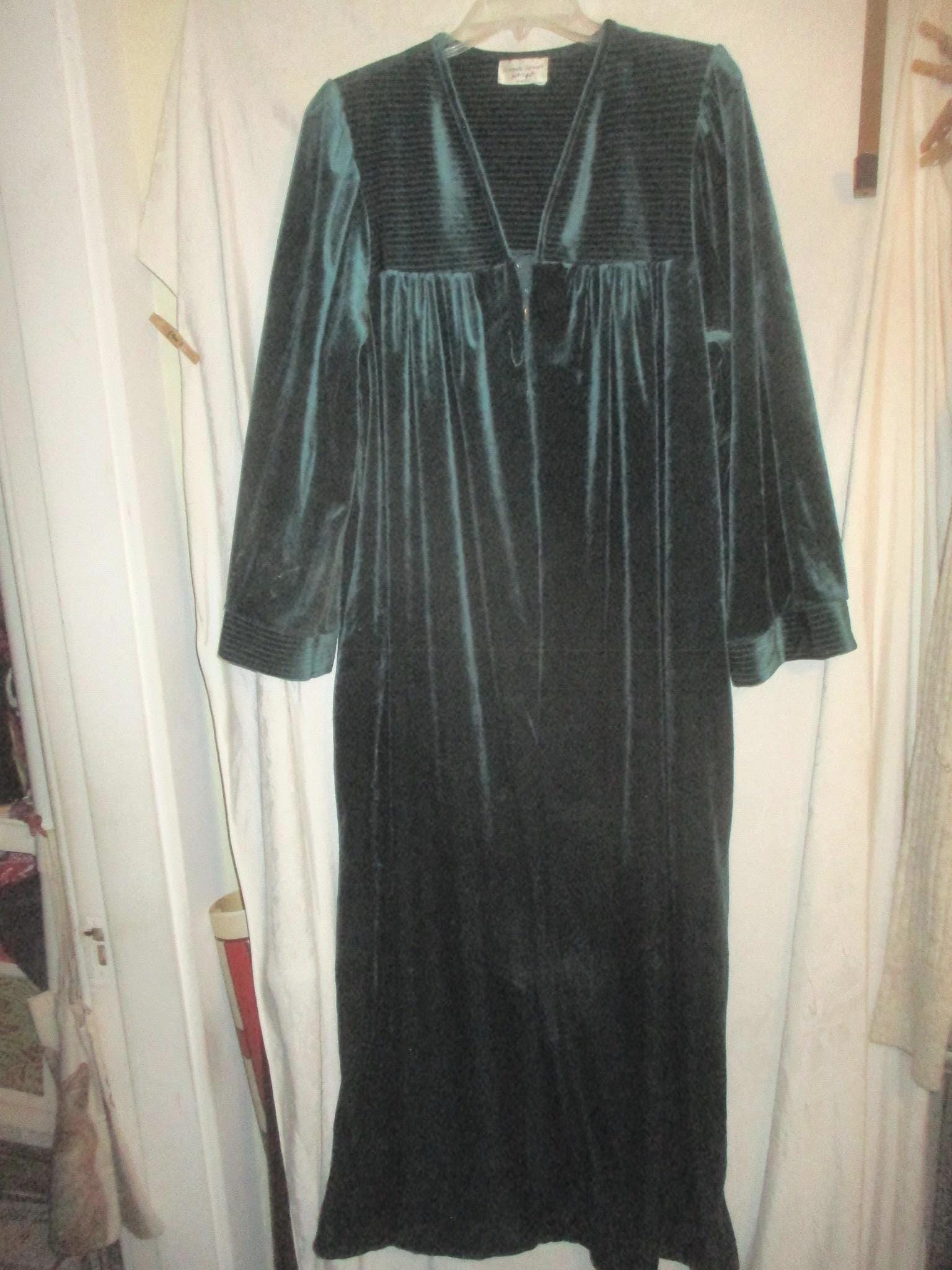 knee length dresses for ladies Hanro Favourites Shawl Collar Button Up Velvet Robe main image 0