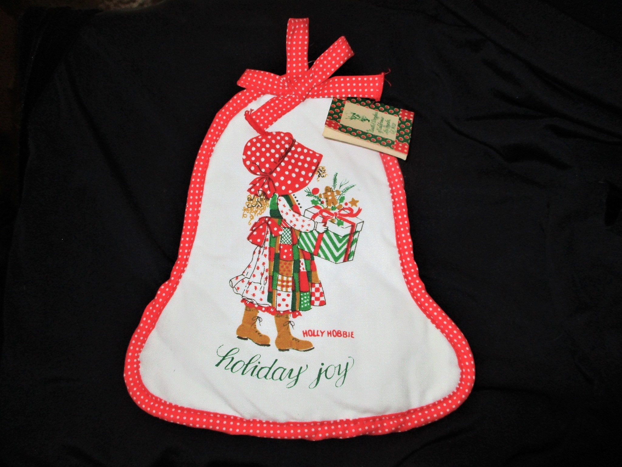 Vintage 80s Holly Hobbie Holiday Pot Holder Hot Pad Trivet Etsy
