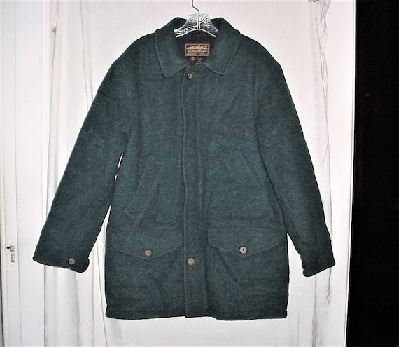 Vintage 80s Eddie Bauer Wool Hunting Jacket Coat M