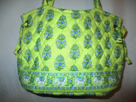 Green vera bradley purse best sale