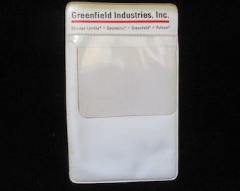 Vintage 70s Nerd Chic White Plastic Pocket Protector Greenfield Inc Pens