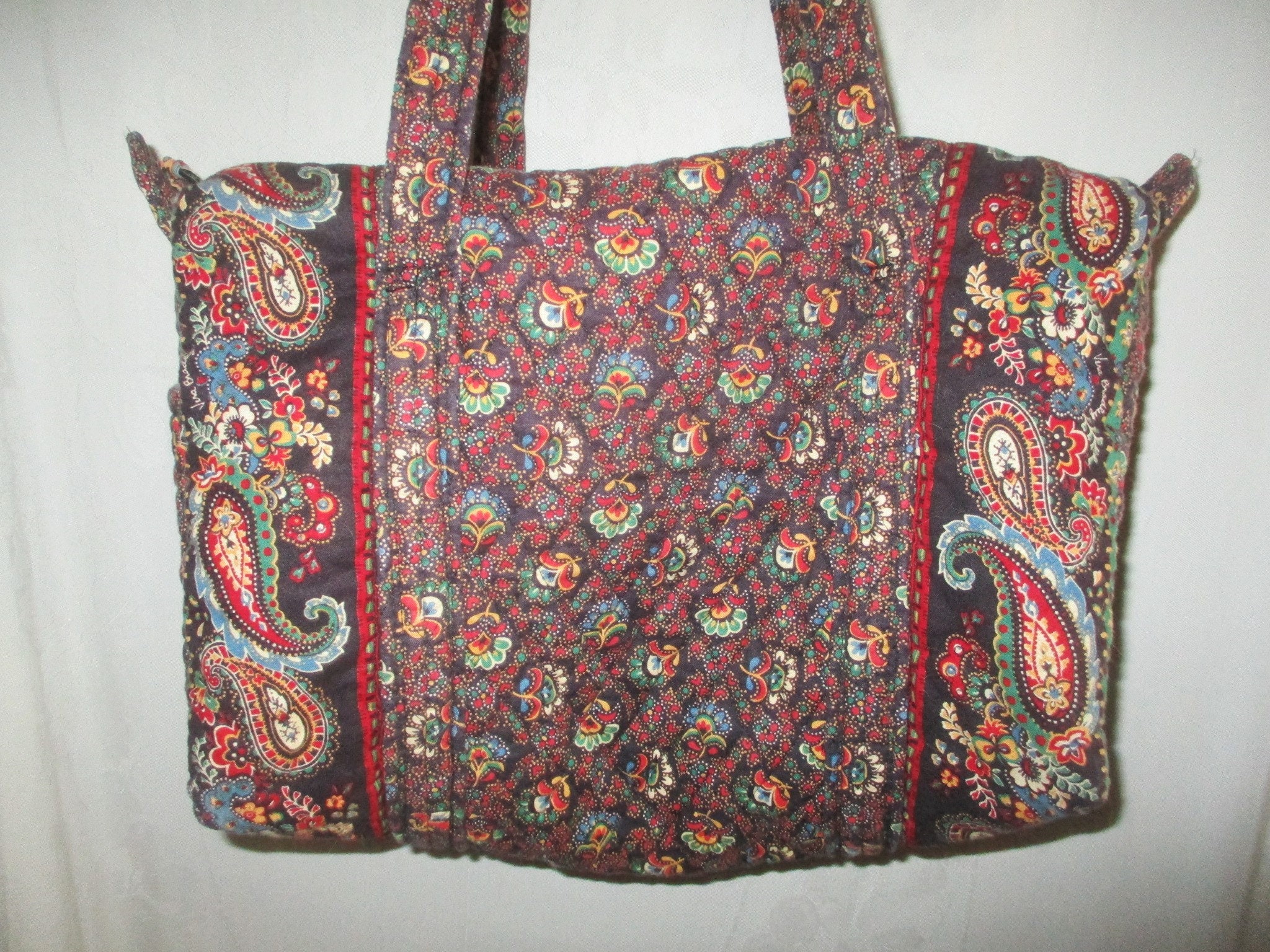 Vera bradley black duffel bag sale