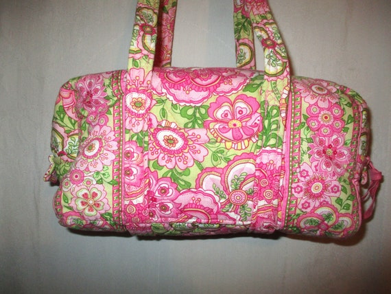 Pink vera bradley duffel bag hotsell