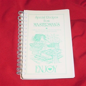 Recetas especiales vintage de los 90 de Mastermans Encuadernación en espiral