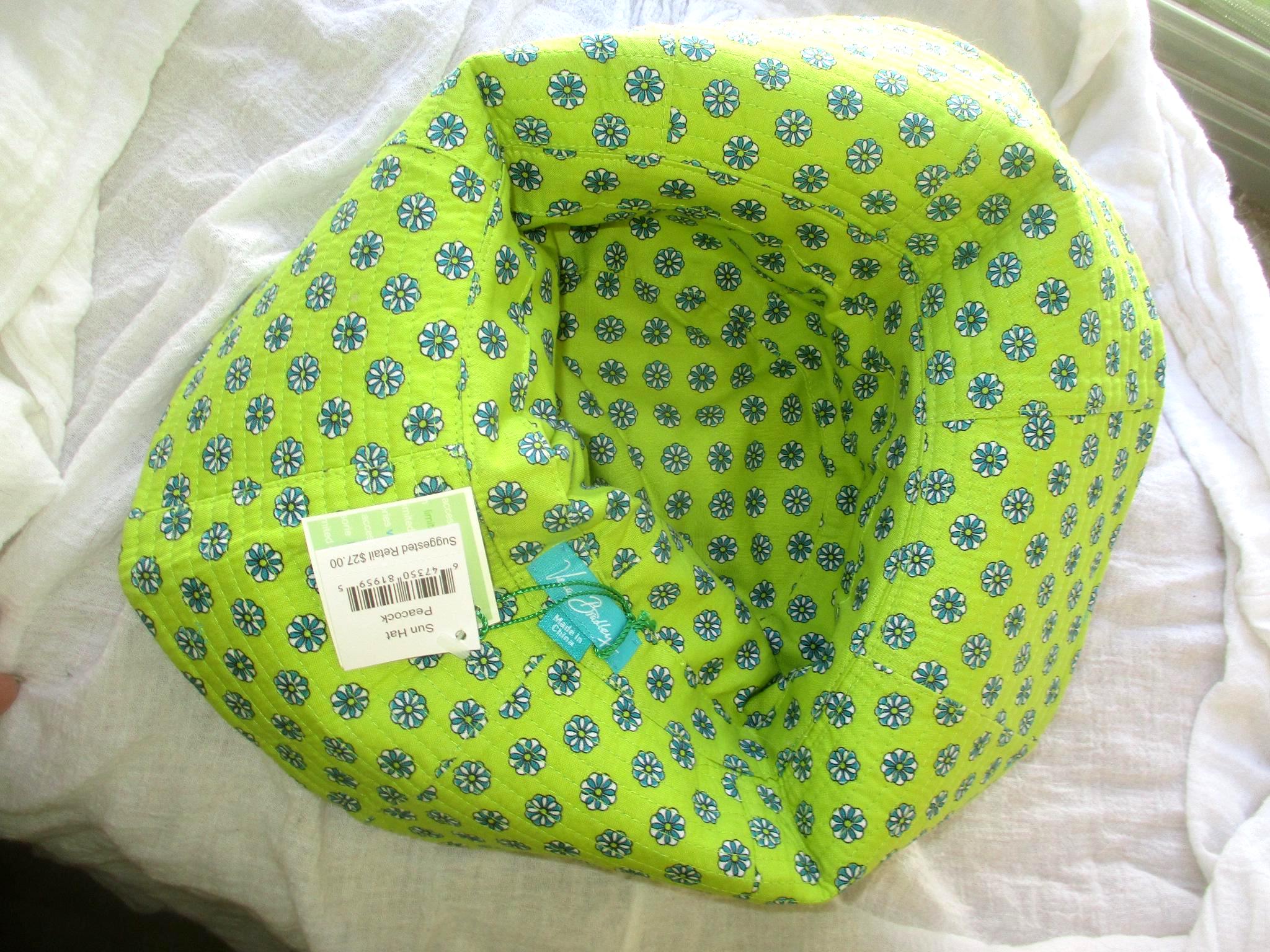Vera Bradley Reversible Paisley Peacock Pattern Bucket Hat Sun Hat Vera Bradley Peacock Bucket Hat (2007 Retired | Mercari main image 3