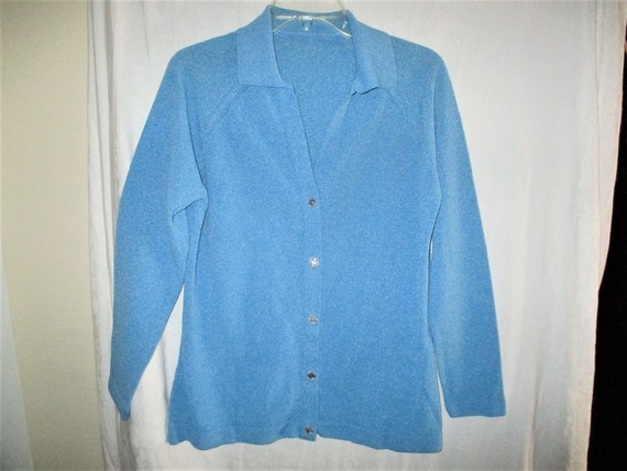 Vintage 60s Ladies Acrylic Cardigan Sweater