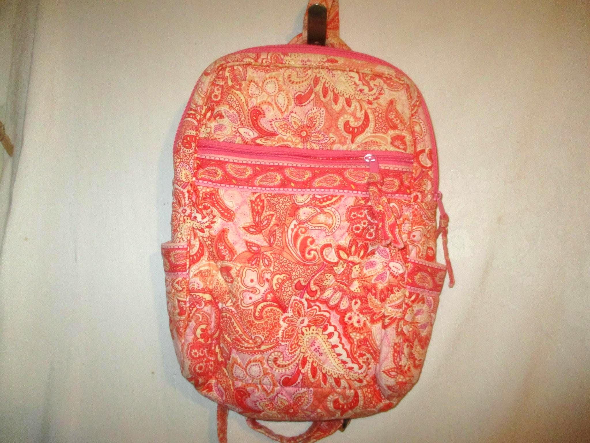 Vintage Vera Bradley Sherbet Pink Paisley Duffel Medium  display picture 1