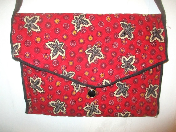 Vintage Vera Bradley Red Coin Envelope Document S… - image 1