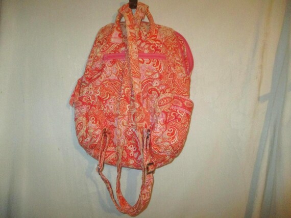 Vintage Vera Bradley Sherbet Pink Paisley Duffel Medium  display picture 2