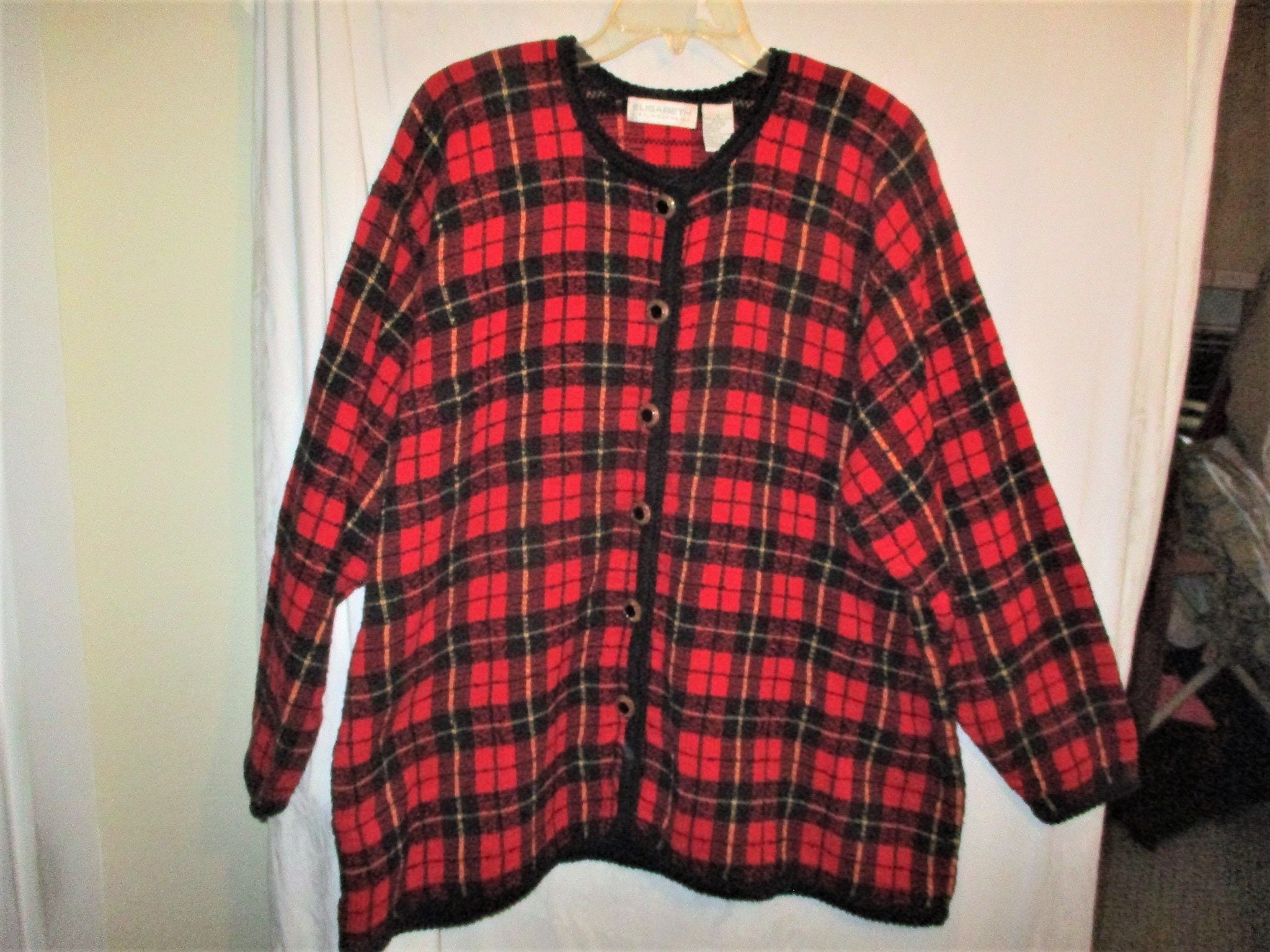 Red flannel best sale cardigan