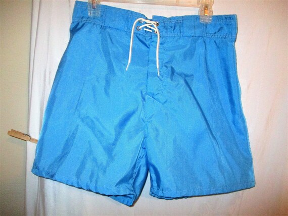 Vintage 60s Nylon Mans Swimsuit Trunks 